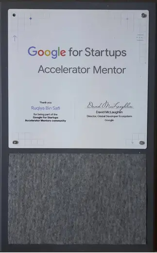 Google for Startups Accelerator Mentor, Google