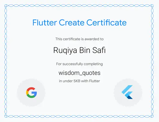FLUTTER CREATE, Flutter