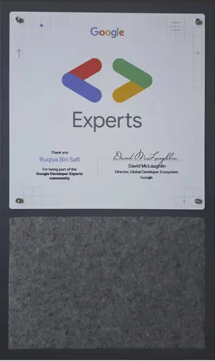 Google Developer Expert in Machine Learning, Google