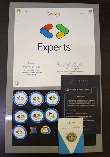 Google Developer Experts · 5 years of outstanding contributions (2020 – 2026), Google